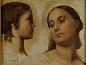 Madame Lauréal og hendes søn, 1840